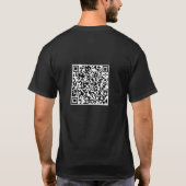 QRコードで主への信頼を誓う クリスチャン向けデザイン Tシャツ (裏面)