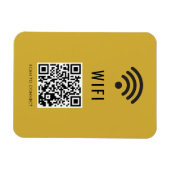 QRコードで接続 金色WiFiマグネット マグネット (横)