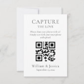 QRコードで結婚式の写真を共有しよう カード (正面)