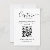 QRコードで結婚式の写真を共有 カード (正面)