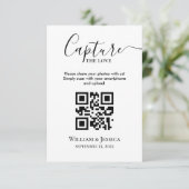 QRコードで結婚式の写真を共有 カード (スタンド正面)
