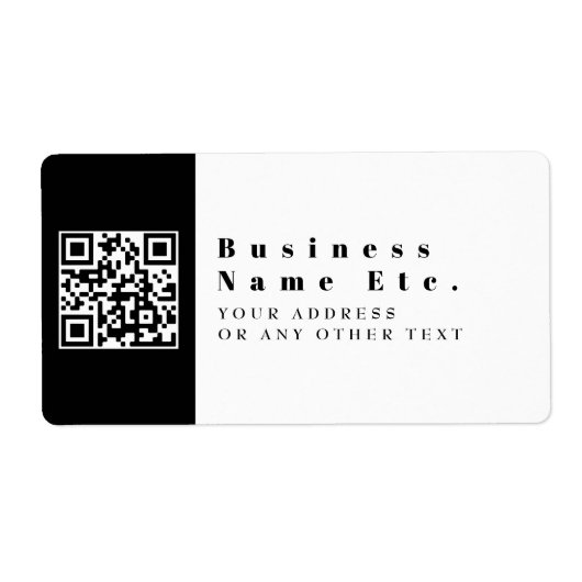 QRコードで置き換える |モダン | ラベル (正面)