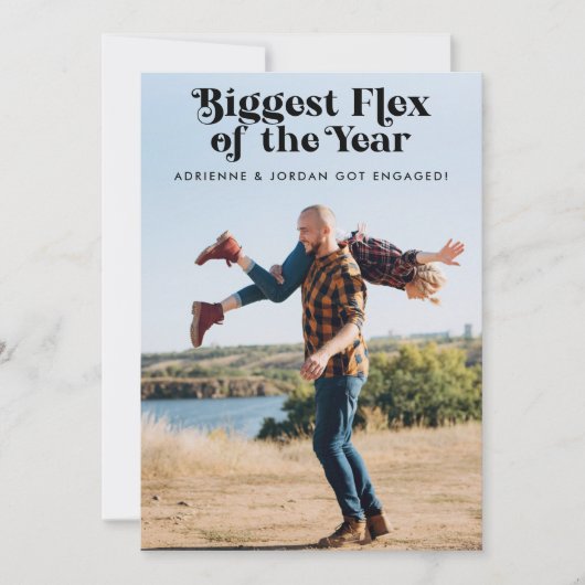 QRコードで面白写真エンゲージメント発表 セーブザデート (正面)