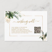 QRコードで願う熱帯雨林金ゴールド エンクロージャーカード (正面)