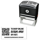 QRコードとウェブサイトをスキャンしてショッピング セルフインキングスタンプ (インサイチュ)