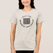 QRコードとカスタムテキストのカスタマイズ例 トライブレンドTシャツ (正面)