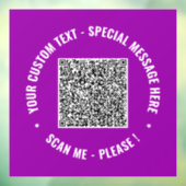 QRコードとカスタムテキストウィンドウクリングテンプレート ウィンドウサイン (シート3)