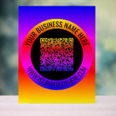 QRコードとカスタム文字お客様のビジネスアクリルサイン アクリルサイン (ニュートラル)