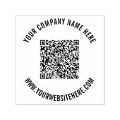 QRコードとカスタム文字の自動手書きスタンプ セルフインキングスタンプ (デザイン)