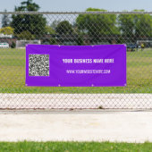 QRコードとカスタム文字バナー – 色の選択 横断幕 (インサイチュ)