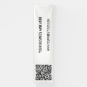 QRコードとカスタム文字バナー – 色の選択 横断幕 (縦)