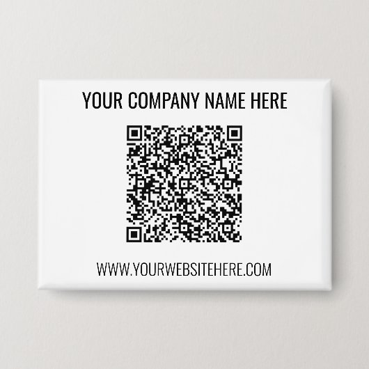 QRコードとカスタム文字ボタンの色の選択 缶バッジ (正面)