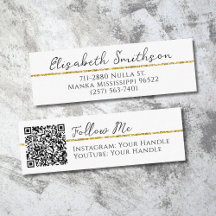 QRコードとソーシャルメディアの追加金ゴールドグリッター モダン