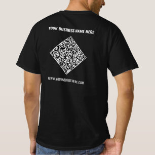 QRコードとテキストが入ったオリジナルTシャツ Tシャツ