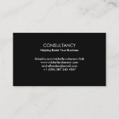 Qrコードとヘッドショット 名刺 (裏面)