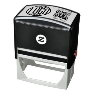 QRコードとロゴのアップロードシンプルScan Me Business セルフインキングスタンプ