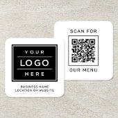 QRコードとロゴカスタムをスキャンする スクエア名刺