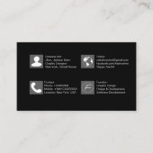 QRコードと共に – Boost Business Card 名刺 (正面)