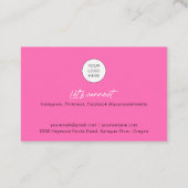 QRコードと写真付きの名刺 名刺 (裏面)