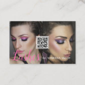 QRコードと写真付きの名刺 名刺 (正面)