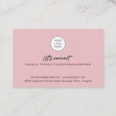 QRコードと写真付きの名刺 名刺 (裏面)