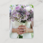 QRコードと写真2枚のハネムーン基金 エンクロージャーカード (裏面)