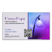 QRコードと写真 マグネット名刺 (正面)