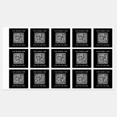 QRコードと文字のビジネススキャンのメニュー ラベル (シート)