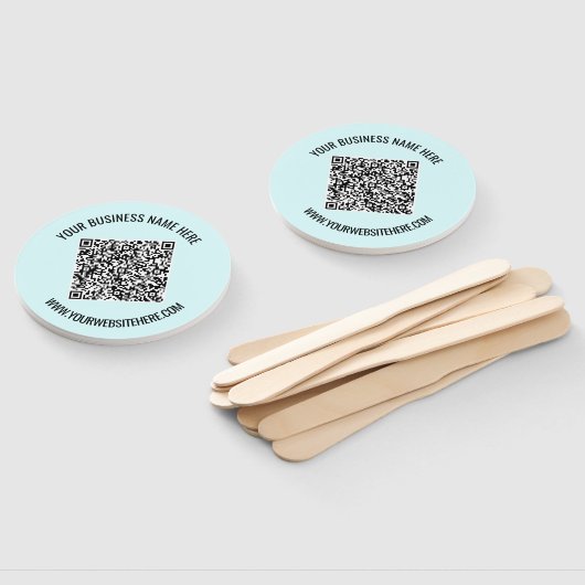 QRコードと文字カスタムのプロモーションハンドファン ハンドファン (組立なし)