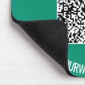 QRコードと文字カスタムのプロモーションモダン マウスパッド (コーナー)