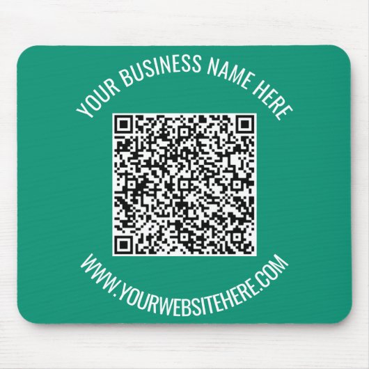 QRコードと文字カスタムのプロモーションモダン マウスパッド (正面)