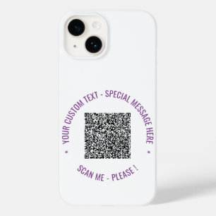 QRコードと文字カスタムカラーiPhoneケース Case-Mate iPhone 14ケース