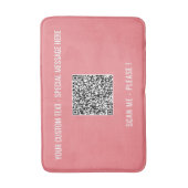 QRコードと文字カスタムバスマット選択カラー バスマット (正面縦)