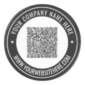 QRコードと文字ホッケーカスタムパックのギフト アイスホッケーパック (正面)