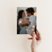 QRコードと自分の写真付きのモダンな出欠ハガキ 招待状