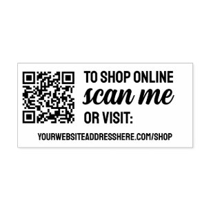QRコードとWebサイトを購入する セルフインキングスタンプ