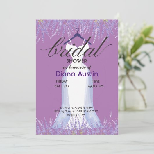 QRコードによるブライダルシャワーの増加 招待状 (スタンド正面)