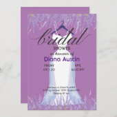 QRコードによるブライダルシャワーの増加 招待状 (正面/裏面)