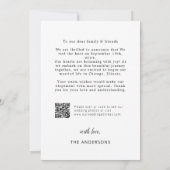 QRコードによる駆け落ち宣言 サンキューカード (裏面)