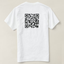 QRコードにURLを追加 Tシャツ
