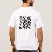 QRコードにURLを追加 Tシャツ (裏面)