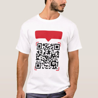 QRコードのついた下手なジョークTシャツ Tシャツ