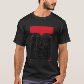 QRコードのついた下手なジョークTシャツ Tシャツ (正面)