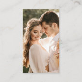 QRコードのはっきりしたWeb結婚サイトのエンクロージャカード エンクロージャーカード (裏面)