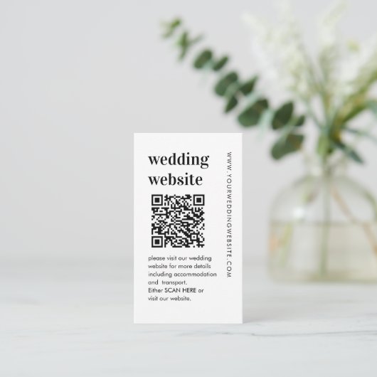 QRコードのはっきりしたWeb結婚サイトのエンクロージャカード エンクロージャーカード (スタンド正面)