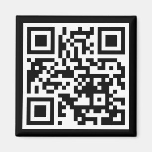 QRコードのみの角磁石 マグネット