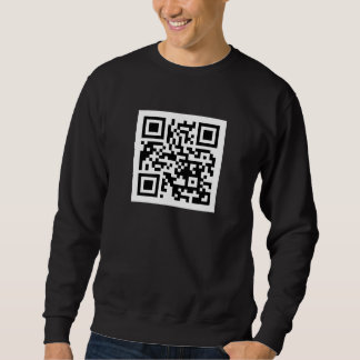 QRコードのみメンズベーシックSweatshirt スウェットシャツ