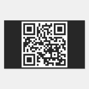 QRコードのみ四角形シール 長方形シール