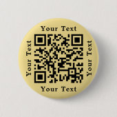 「QRコードのウェブサイトをスキャンして、結婚式の仲人への支払いをしてください」 缶バッジ (正面)