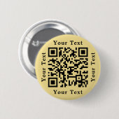 「QRコードのウェブサイトをスキャンして、結婚式の仲人への支払いをしてください」 缶バッジ (正面&裏面)